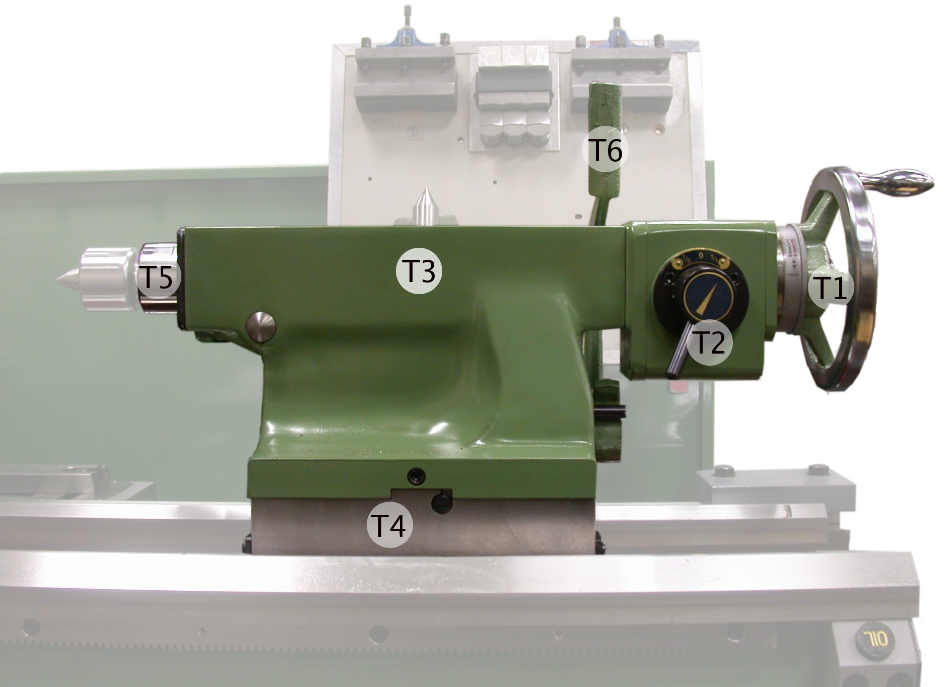 Lathe machine tail stock