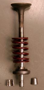 Poppet valve used in engine valves