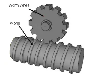 Worm and worm wheel