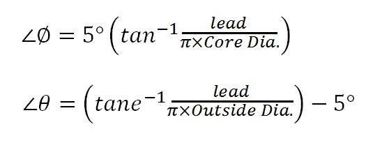 Side clearance angle