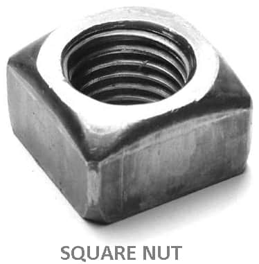 square nut -Types of Nuts and Bolts