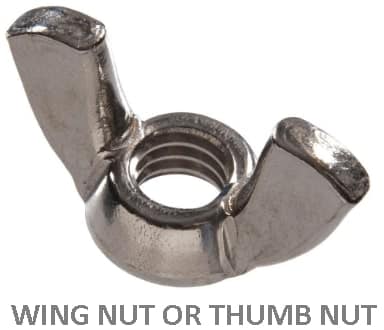wing nut or thunb nut