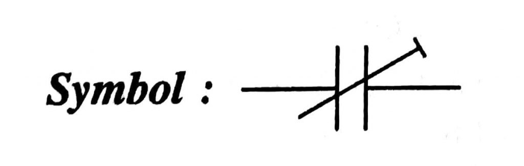 Adjustable Capacitors Symbol