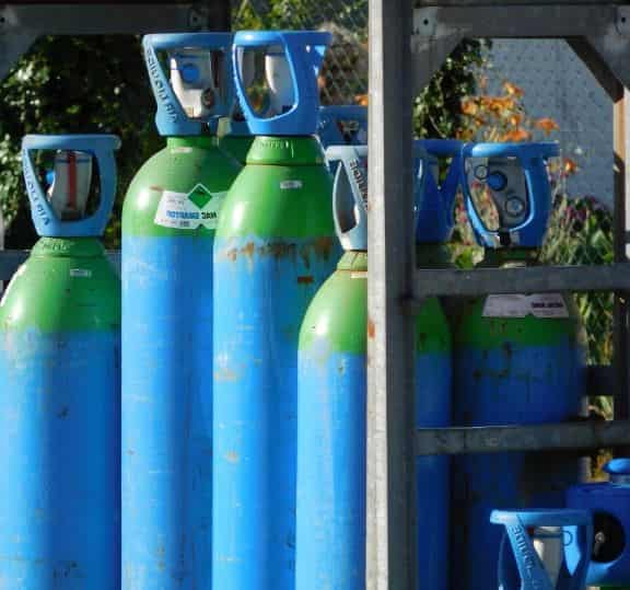 Cylinders used for gas welding