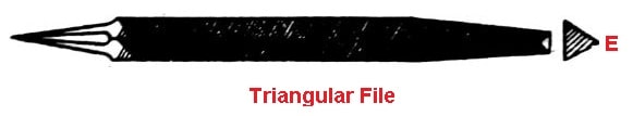 Types of file tool- Triangular file