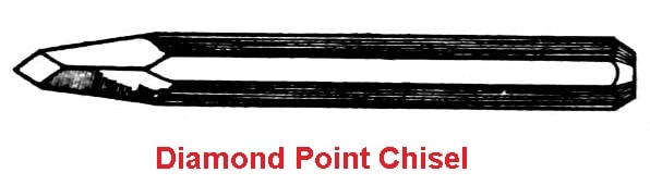 Diamond point chisel
