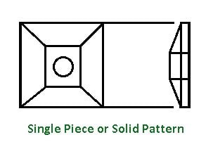 Types of Pattern - single piece or solid pattern