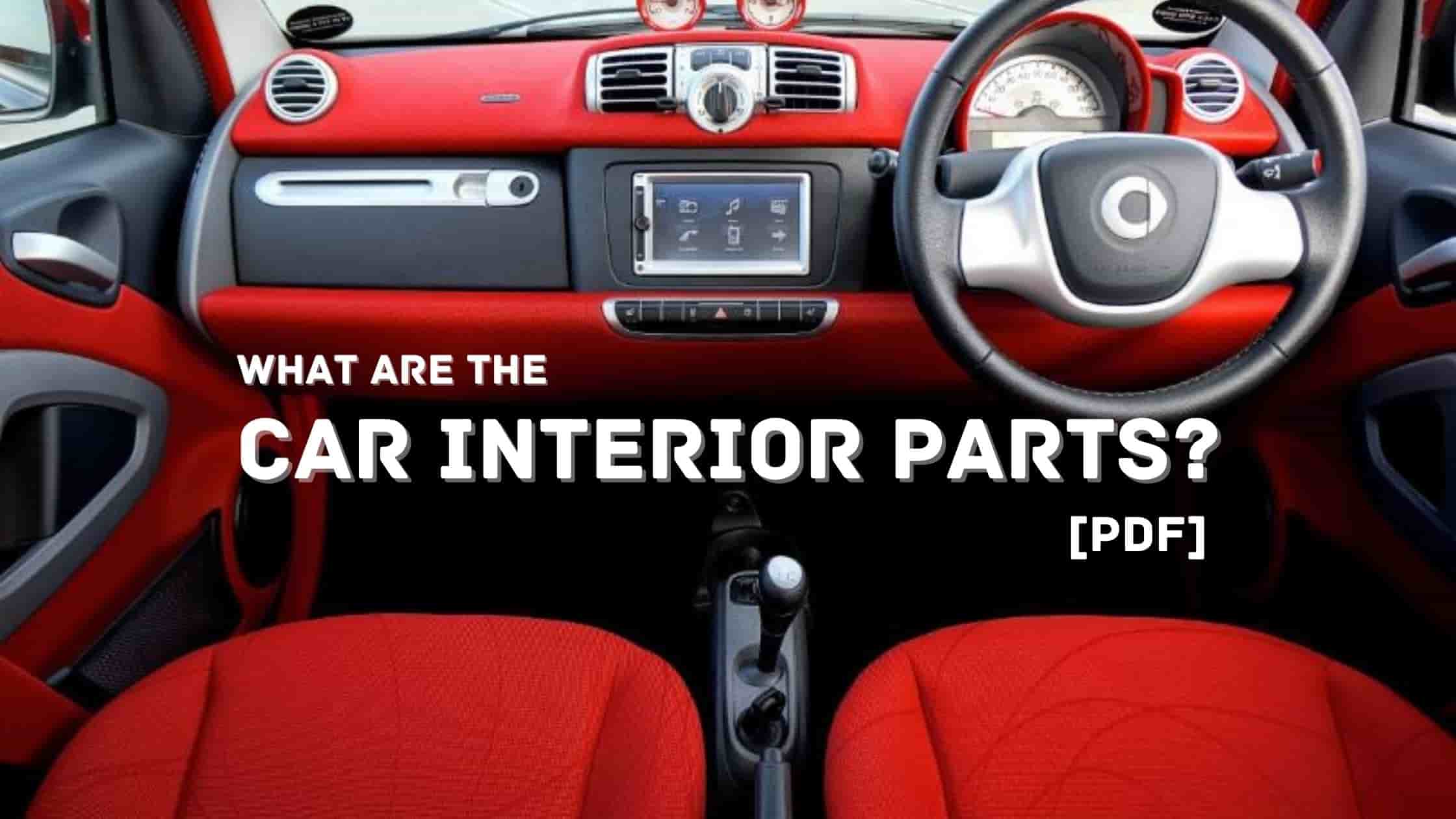 List Of 20 Car Interior Parts With