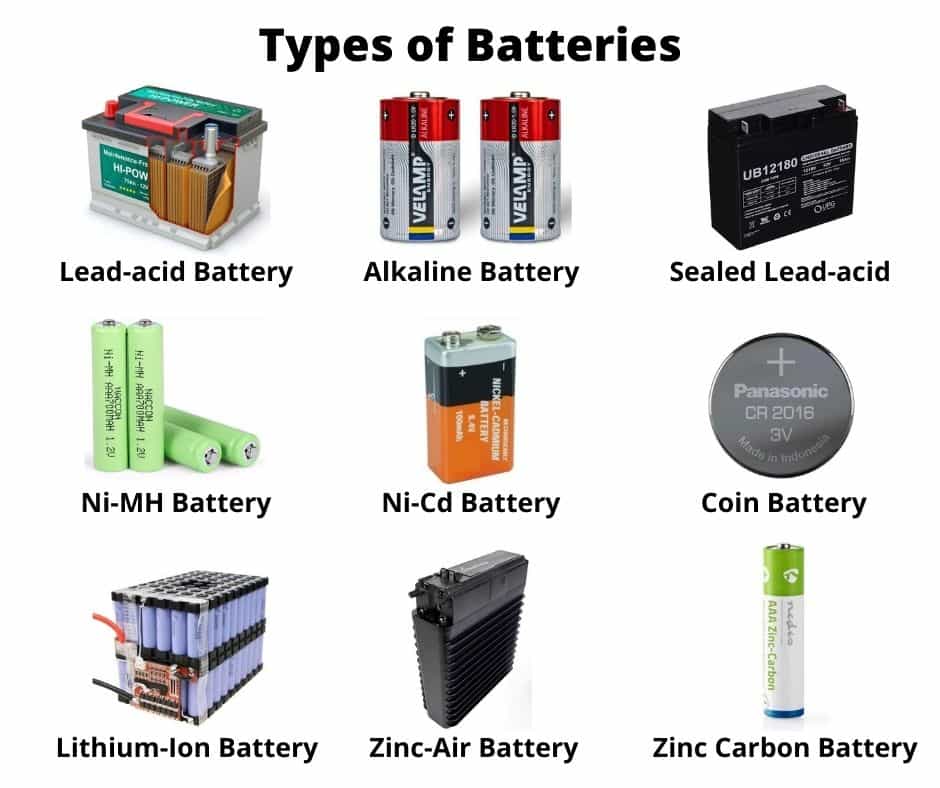 9 Different Types of Batteries and Their Applications [PDF]